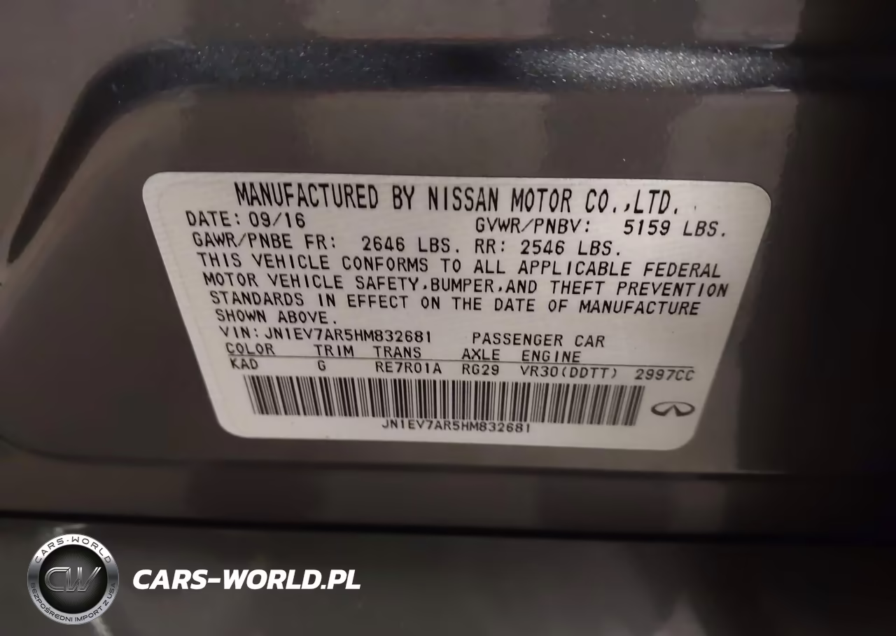 2017 Infiniti Q50 3.0T Premium VIN:JN1EV7AR5HM832681 - 9
