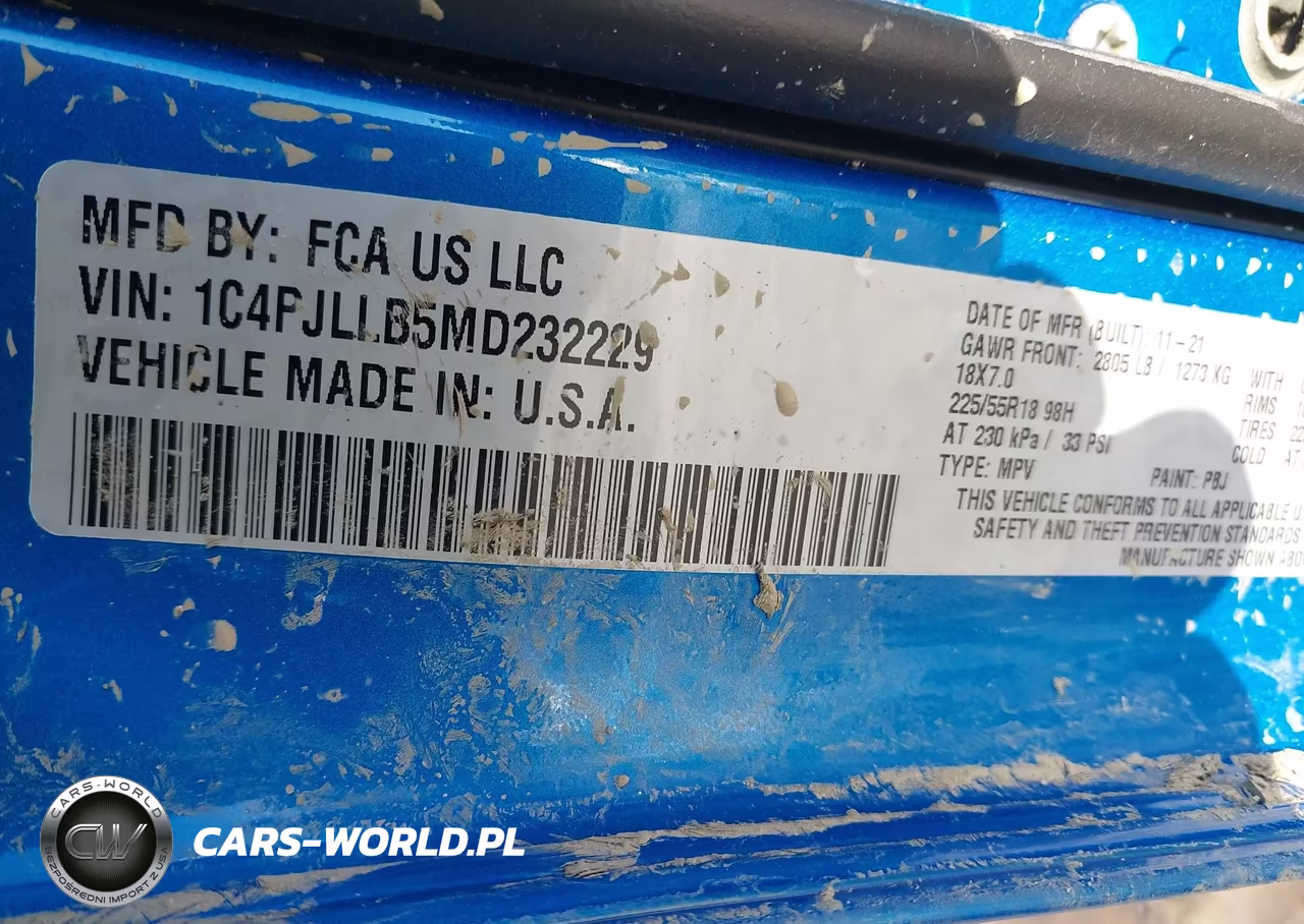 2021 Jeep Cherokee Altitude Fwd VIN:1C4PJLLB5MD232229 - 9