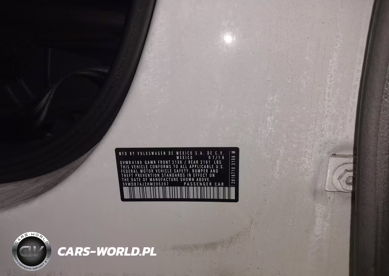 2017 Volkswagen Jetta 1.4T Se VIN:3VWDB7AJ2HM205207 - 9