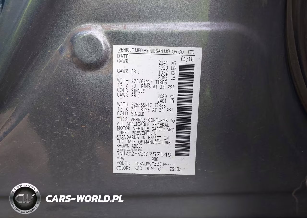 2018 Nissan Rogue S VIN:5N1AT2MV2JC757149 - 9