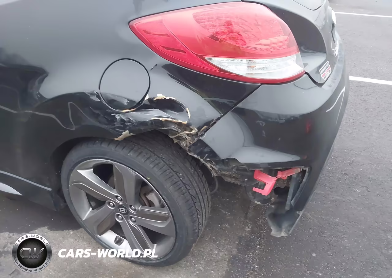 2013 Hyundai Veloster Turbo W-Blue VIN:KMHTC6AE8DU086914 - 6