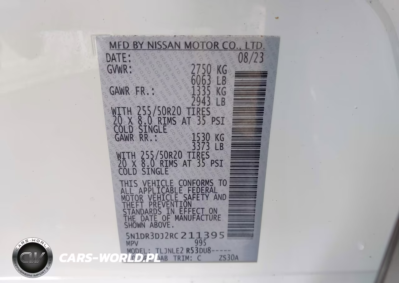 2024 Nissan Pathfinder Platinum VIN:5N1DR3DJ2RC211395 - 9