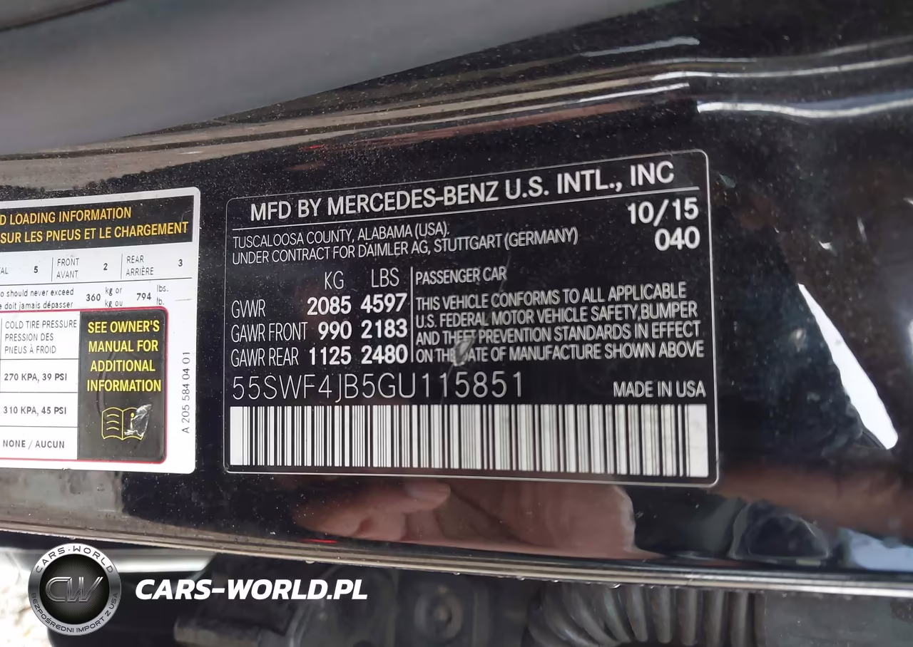 2016 Mercedes-Benz C 300 VIN:55SWF4JB5GU115851 - 9
