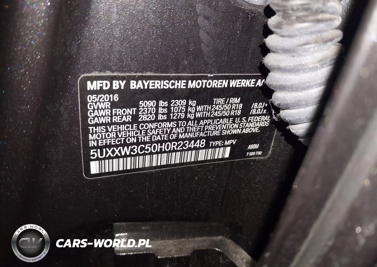2017 BMW X4 xDrive28I VIN:5UXXW3C50H0R23448 - 9