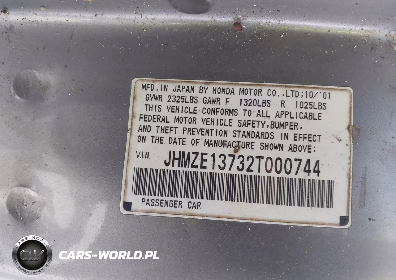 2002 Honda Insight VIN:JHMZE13732T000744 - 9