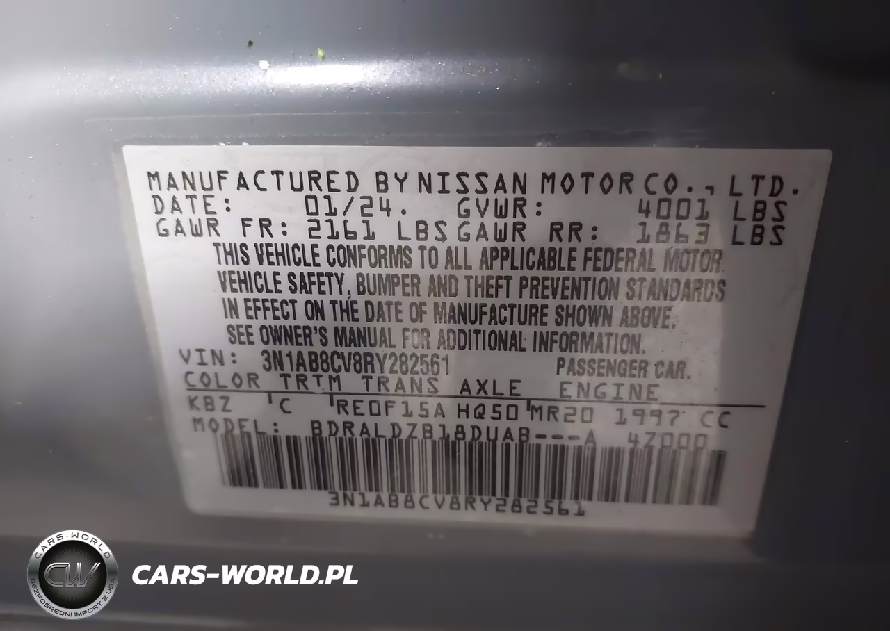 2024 Nissan Sentra Sv Xtronic Cvt VIN:3N1AB8CV8RY282561 - 9