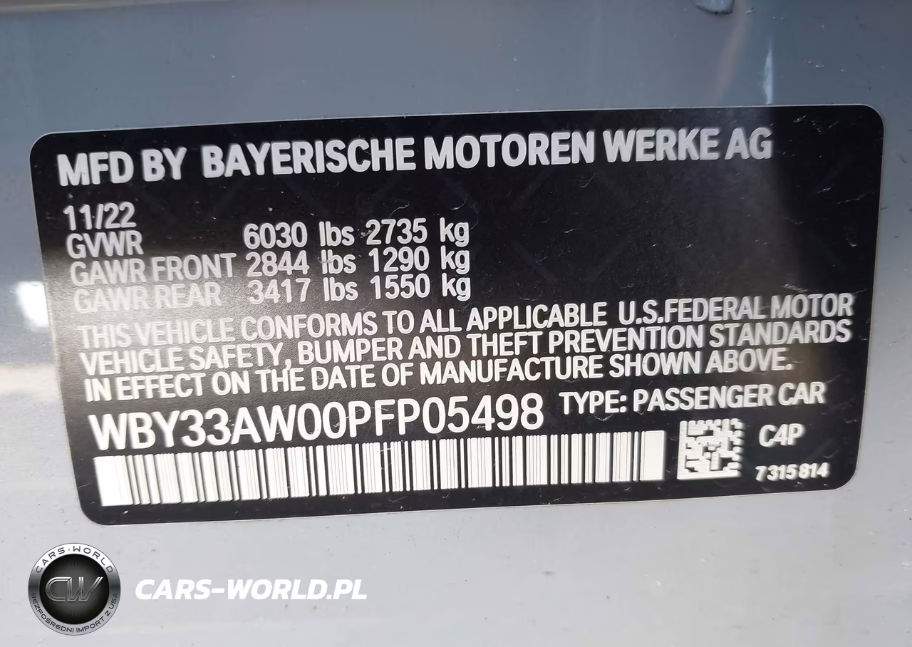 2023 BMW I4 M50 VIN:WBY33AW00PFP05498 - 9