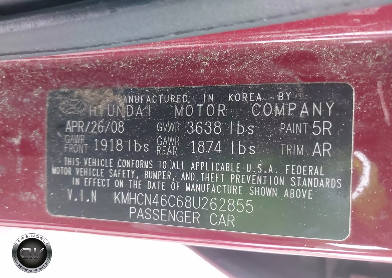 2008 Hyundai Accent Gls VIN:KMHCN46C68U262855 - 9