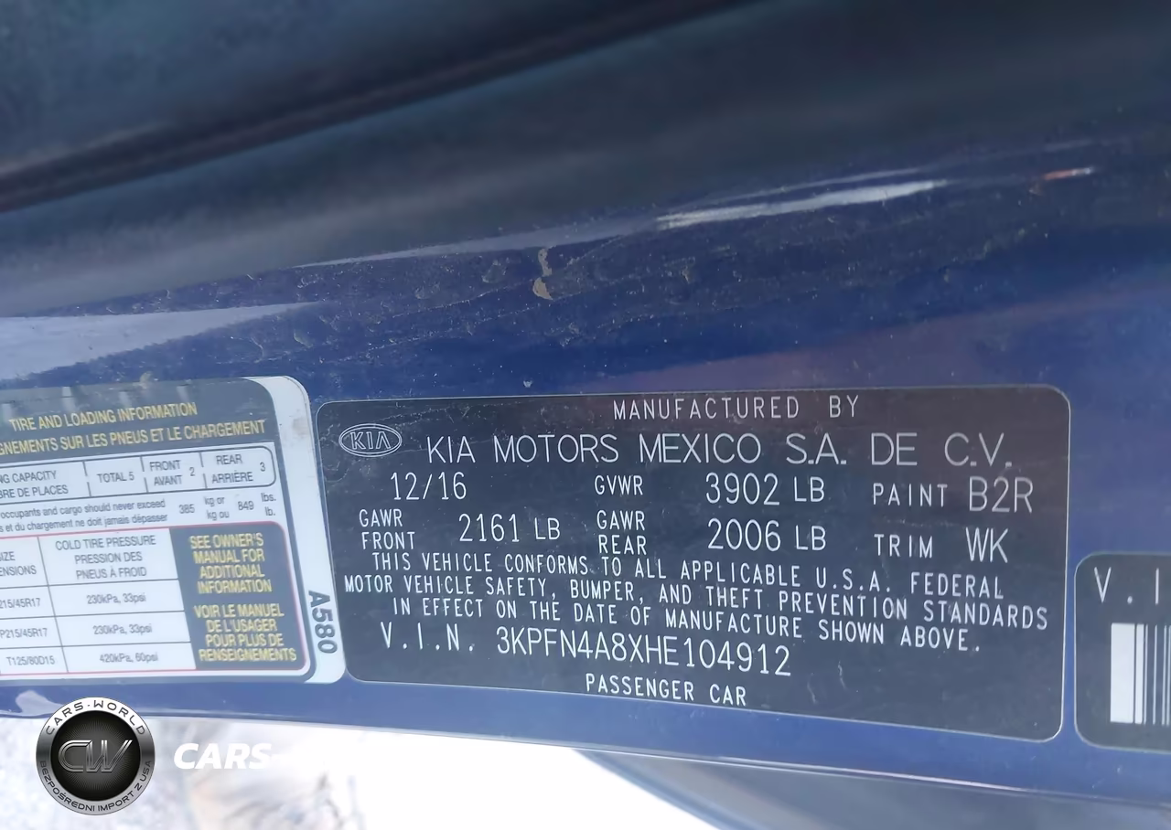 2017 Kia Forte Ex VIN:3KPFN4A8XHE104912 - 9