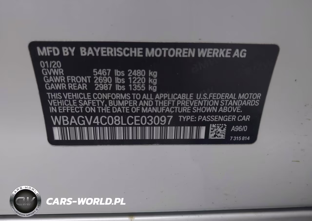 2020 BMW 840I Gran Coupe xDrive VIN:WBAGV4C08LCE03097 - 9