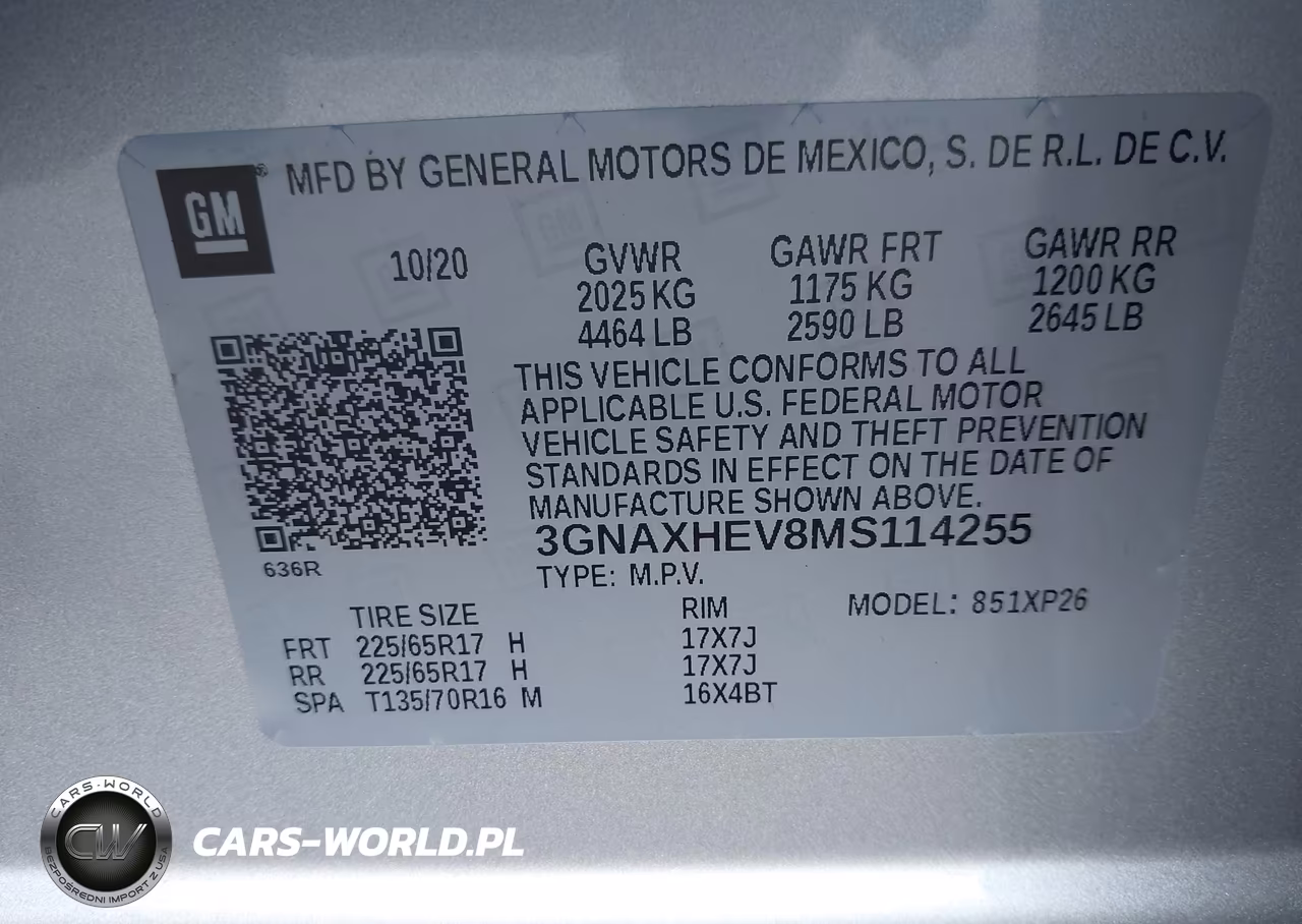 2021 Chevrolet Equinox Ls VIN:3GNAXHEV8MS114255 - 9