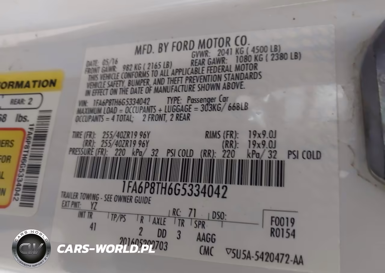 2016 Ford Mustang Ecoboost VIN:1FA6P8TH6G5334042 - 9