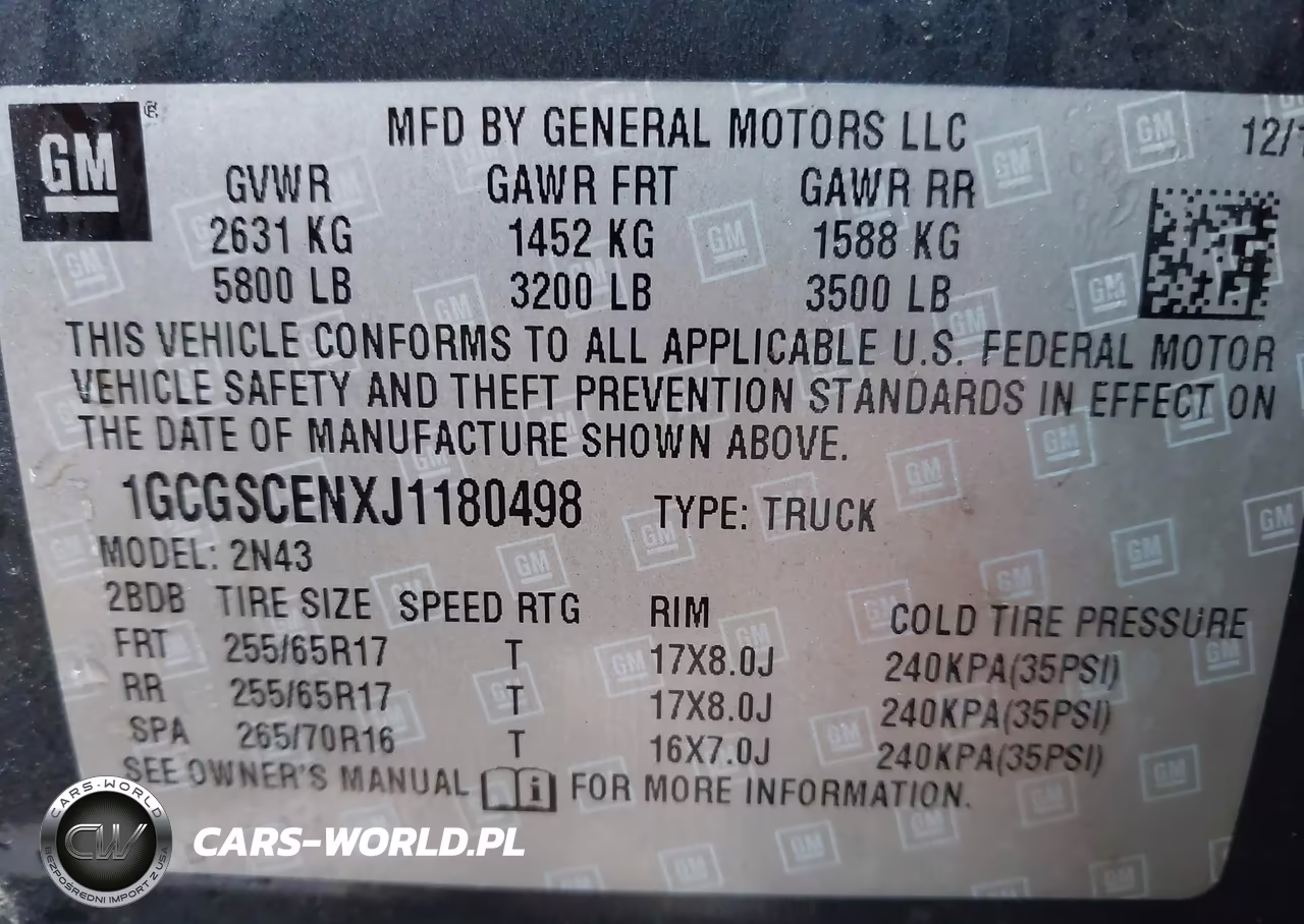 2018 Chevrolet Colorado Lt VIN:1GCGSCENXJ1180498 - 9