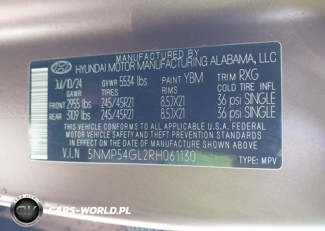 2024 Hyundai Santa Fe Calligraphy VIN:5NMP54GL2RH061130 - 9