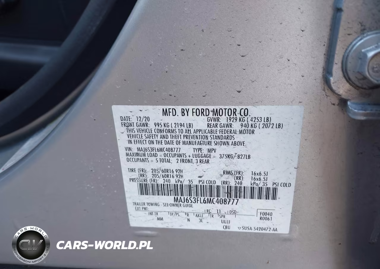 2021 Ford Ecosport S VIN:MAJ6S3FL6MC408777 - 9