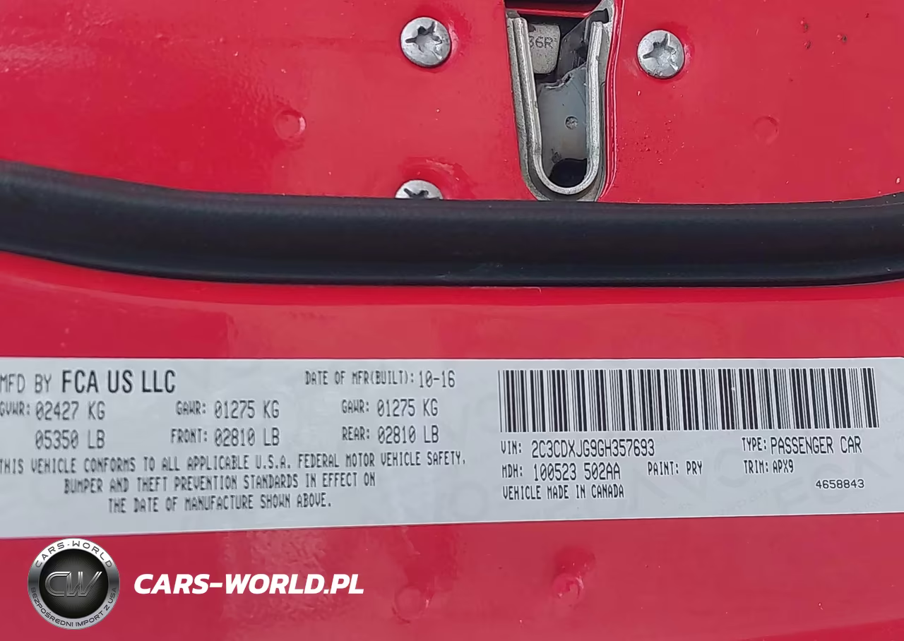 2016 Dodge Charger Sxt VIN:2C3CDXJG9GH357693 - 9