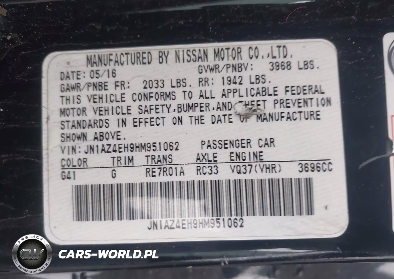 2017 Nissan 370Z Nismo-Nismo Tech-Sport-Sport Tech-Touring VIN:JN1AZ4EH9HM951062 - 9