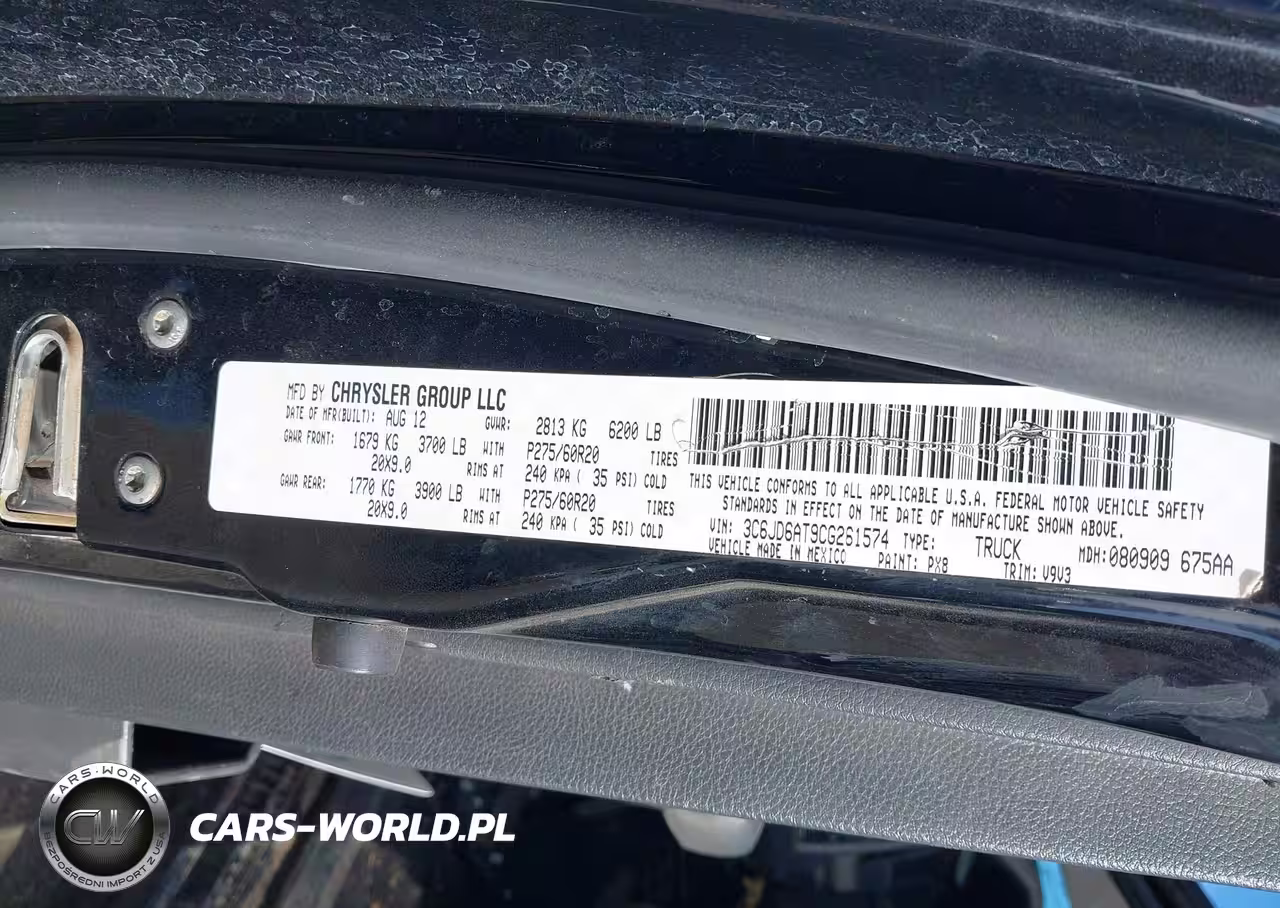 2012 Ram 1500 St VIN:3C6JD6AT3CG279701 - 9