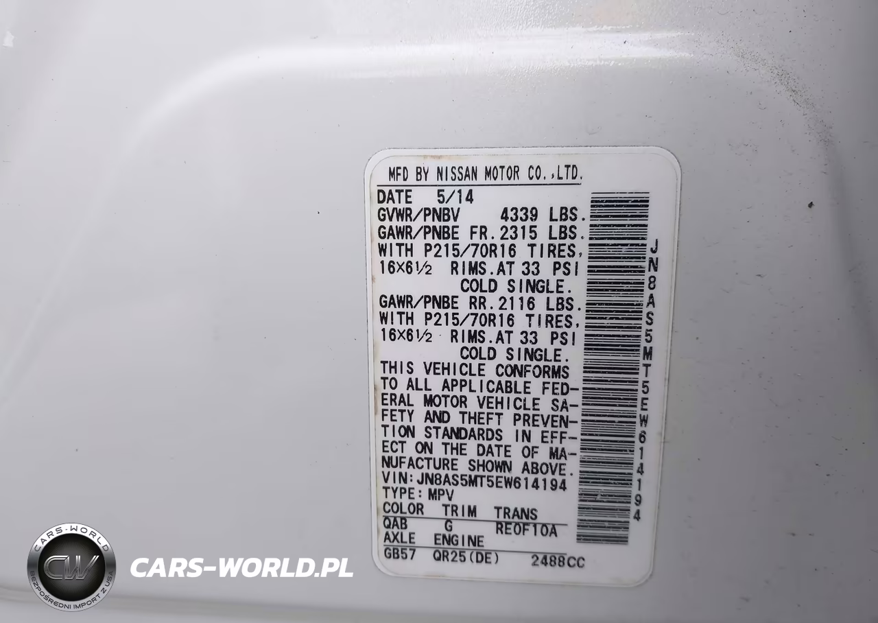 2014 Nissan Rogue Select S VIN:JN8AS5MT5EW614194 - 9