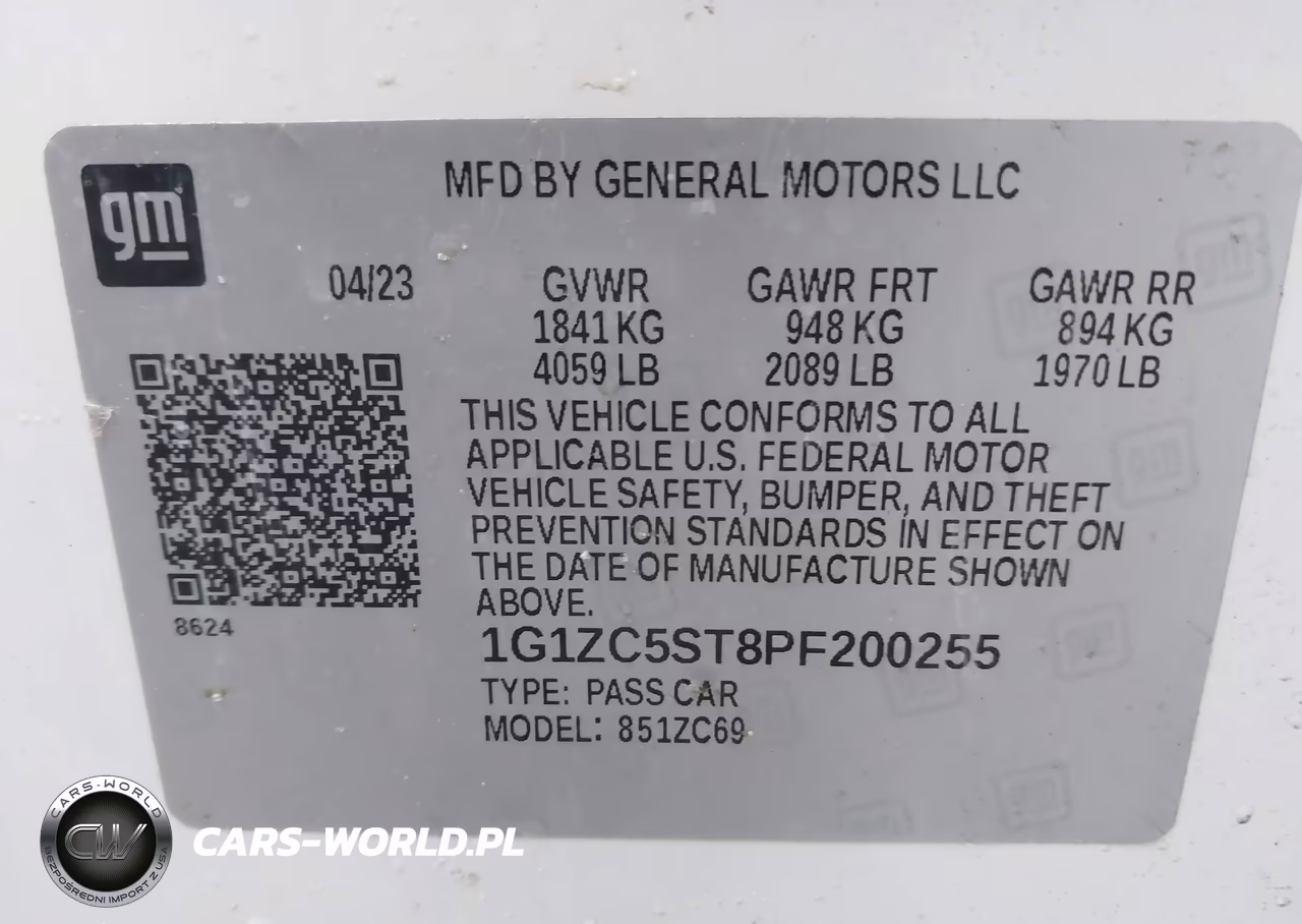 2023 Chevrolet Malibu Fwd 1Fl VIN:1G1ZC5ST8PF200255 - 9