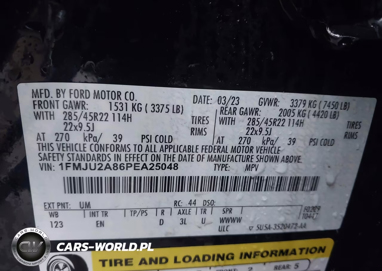 2023 Ford Expedition Limited VIN:1FMJU2A86PEA25048 - 9
