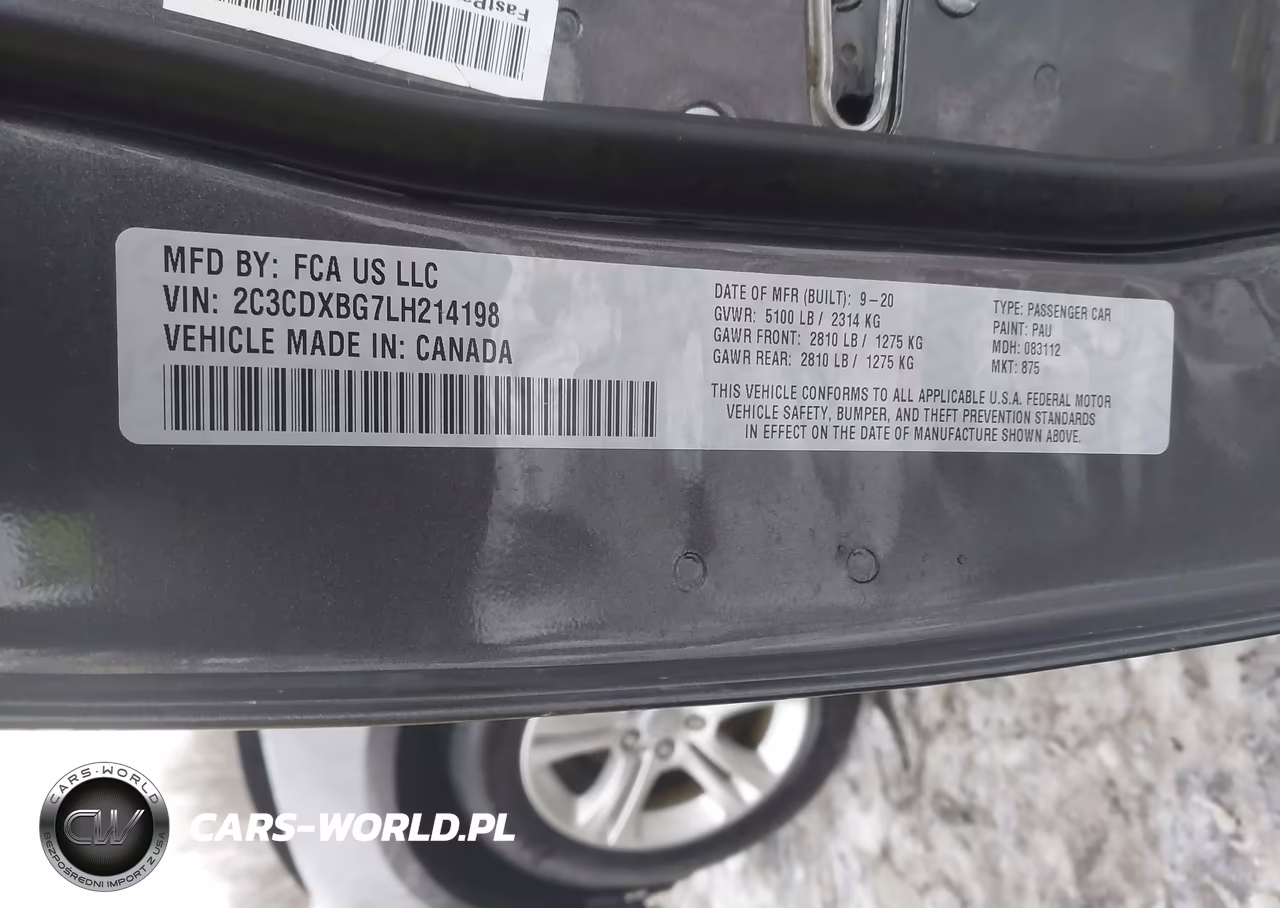 2020 Dodge Charger Sxt Rwd VIN:2C3CDXBG7LH214198 - 9