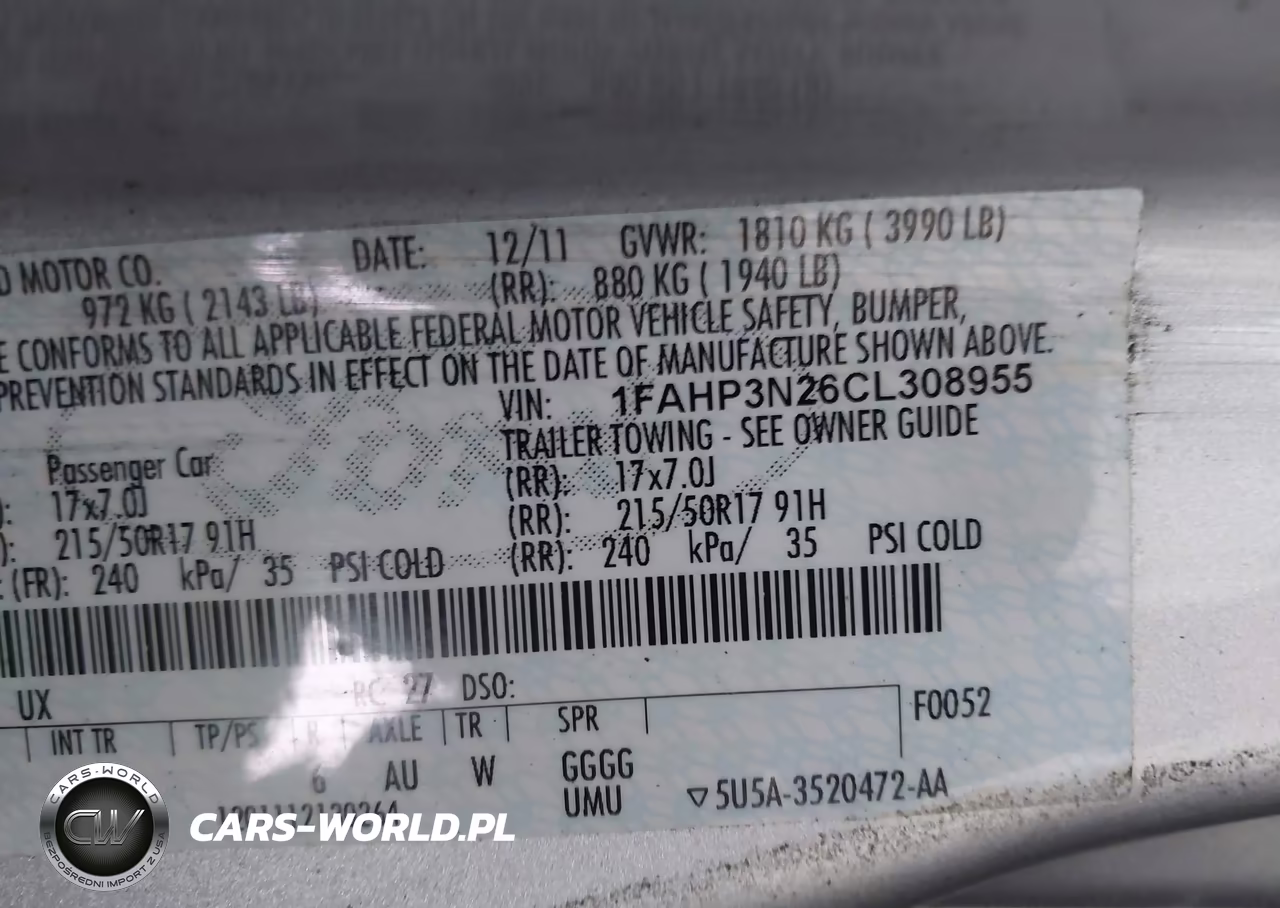 2012 Ford Focus Titanium VIN:1FAHP3N26CL308955 - 9