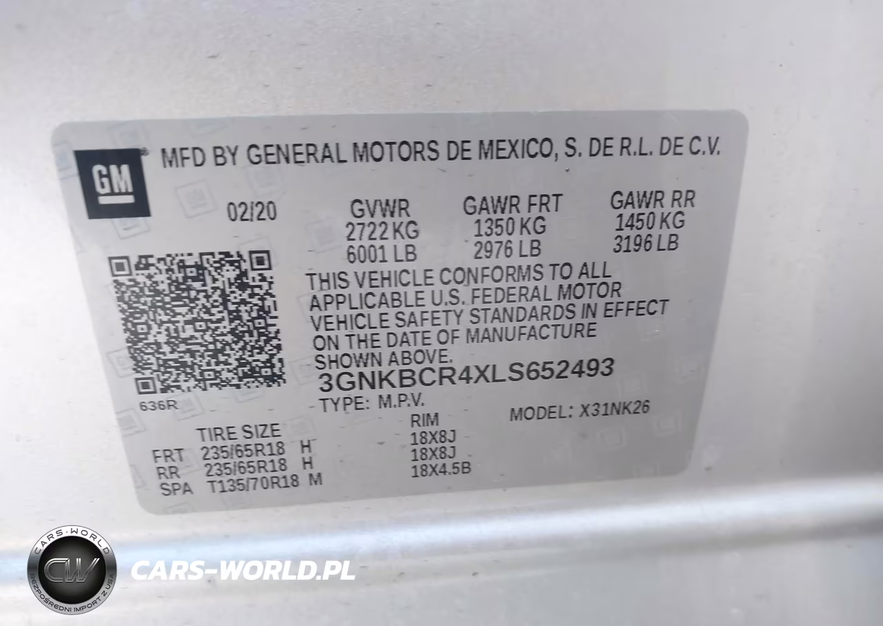 2020 Chevrolet Blazer Fwd 2Lt VIN:3GNKBCR4XLS652493 - 9