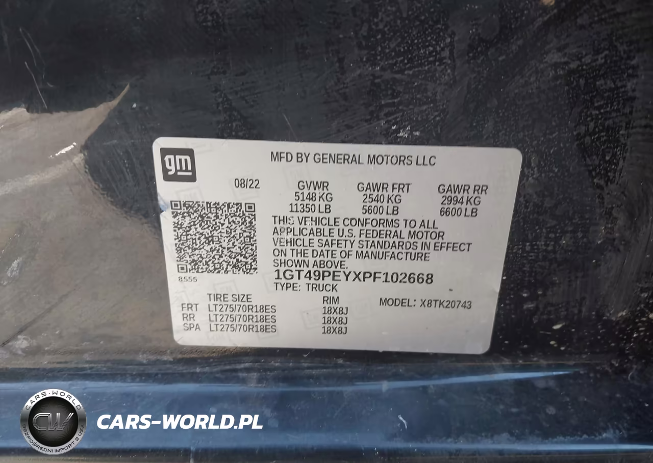 2023 GMC Sierra 2500Hd At4 VIN:1GT49PEYXPF102668 - 8