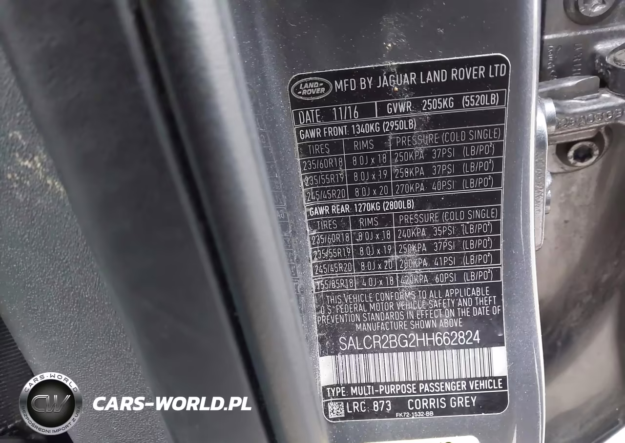 2017 Land Rover Discovery Sport Hse VIN:SALCR2BG2HH662824 - 9