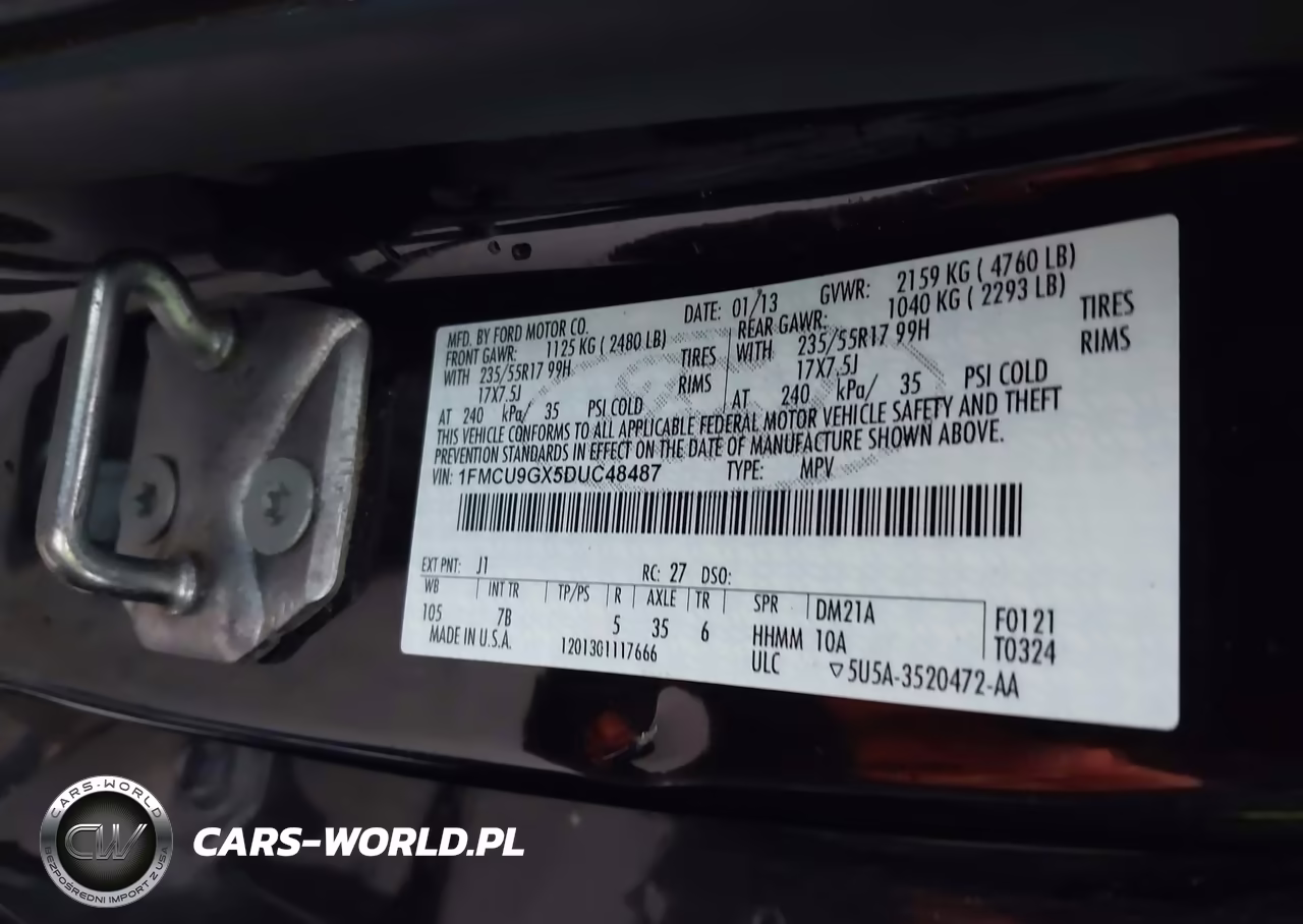 2013 Ford Escape Se VIN:1FMCU9GX5DUC48487 - 9