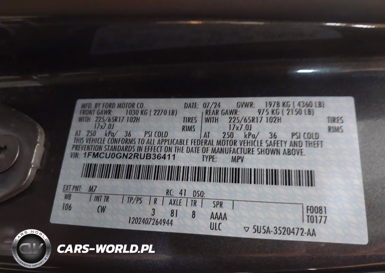 2024 Ford Escape Active VIN:1FMCU0GN2RUB36411 - 9