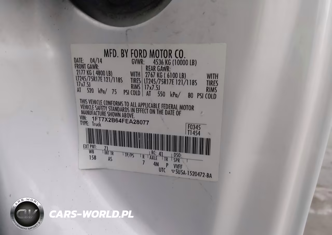 2015 Ford F-250 Xl VIN:1FT7X2B64FEA28077 - 9