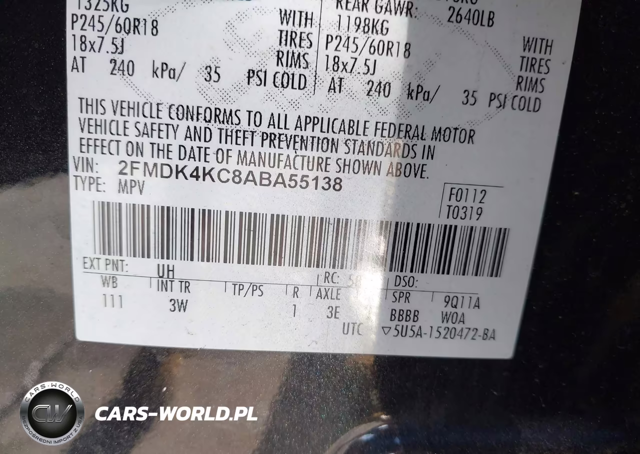 2010 Ford Edge Limited VIN:2FMDK4KC8ABA55138 - 9