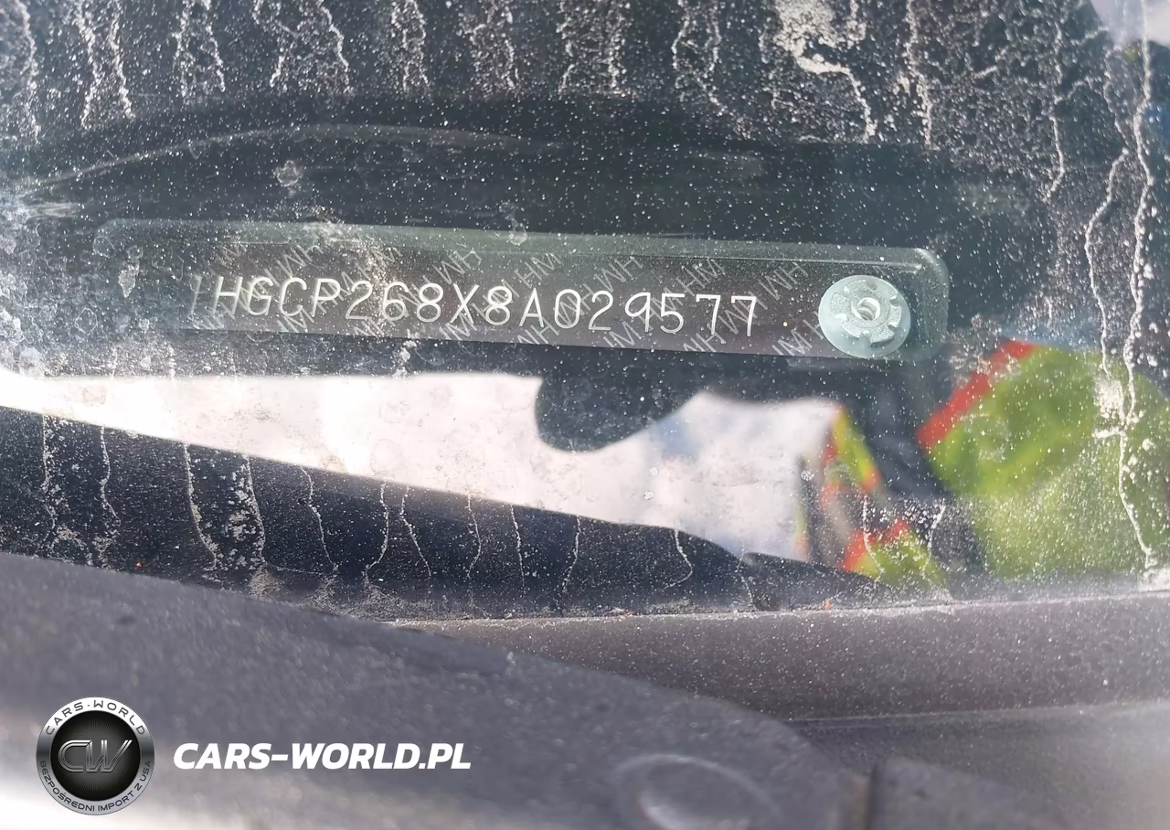 2008 Honda Accord 2.4 Ex-L VIN:1HGCP268X8A029577 - 9