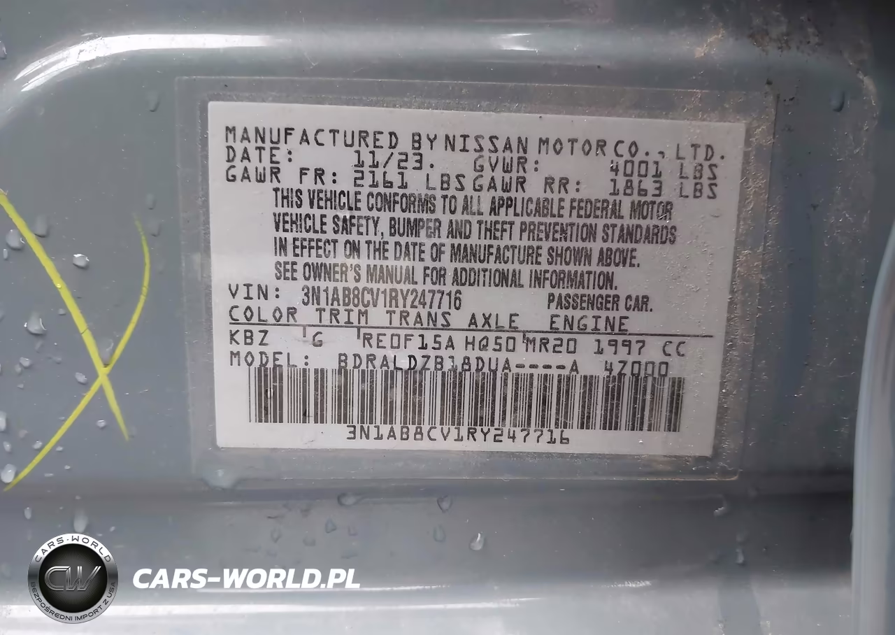 2024 Nissan Sentra Sv Xtronic Cvt VIN:3N1AB8CV1RY247716 - 9