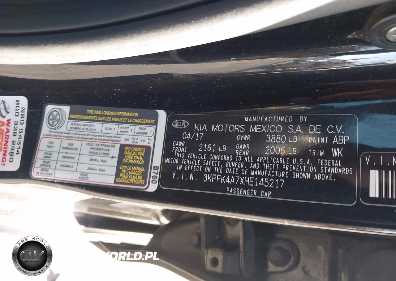 2017 Kia Forte Lx VIN:3KPFK4A7XHE145217 - 9