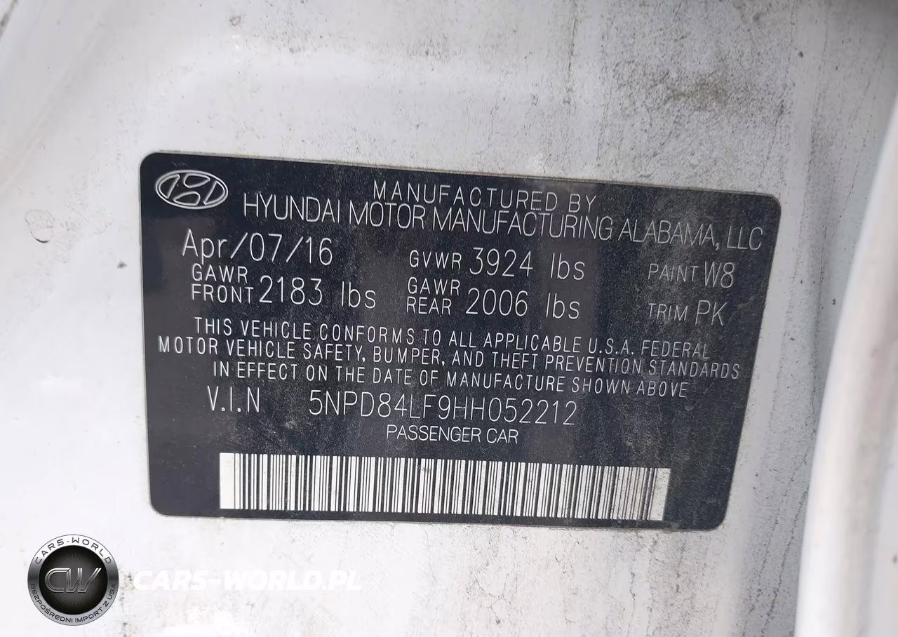 2017 Hyundai Elantra Se VIN:5NPD84LF9HH052212 - 9