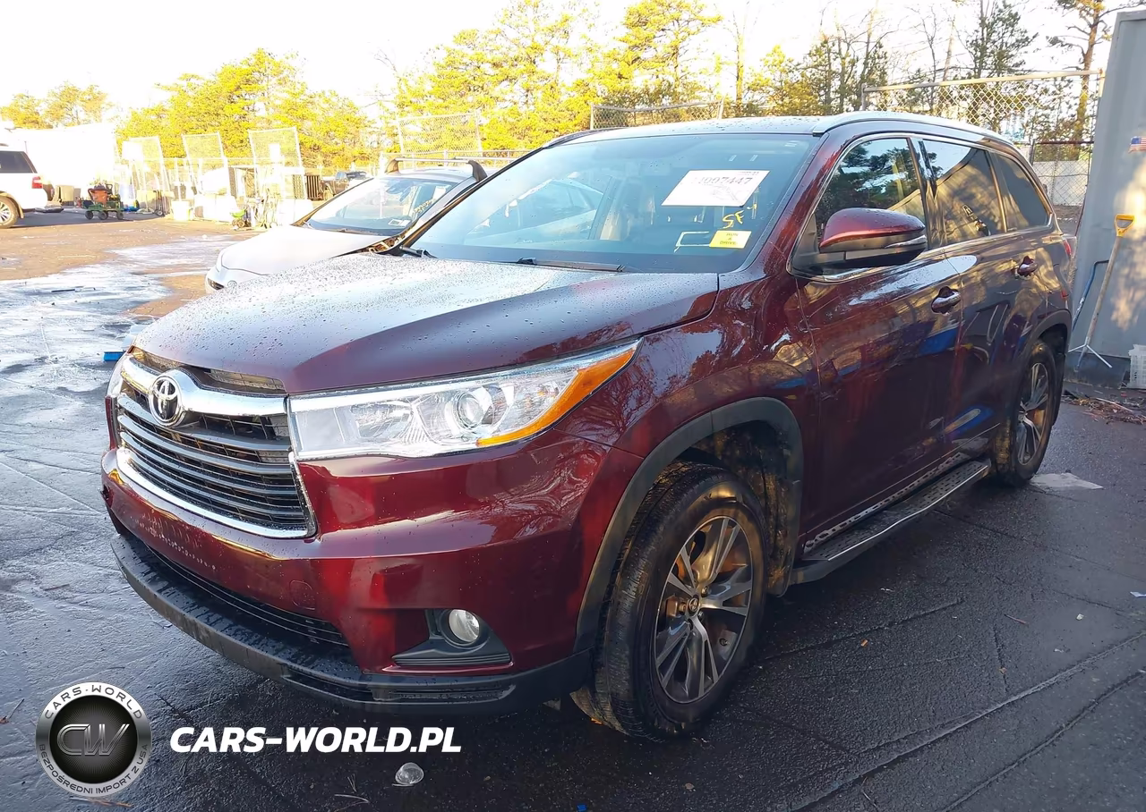2016 Toyota Highlander Xle V6 VIN:5TDJKRFH3GS301224 - 2