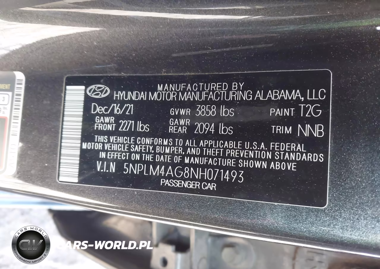 2022 Hyundai Elantra Sel VIN:5NPLM4AG8NH071493 - 9