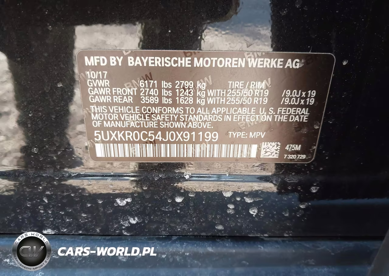 2018 BMW X5 xDrive35I VIN:5UXKR0C54J0X91199 - 9