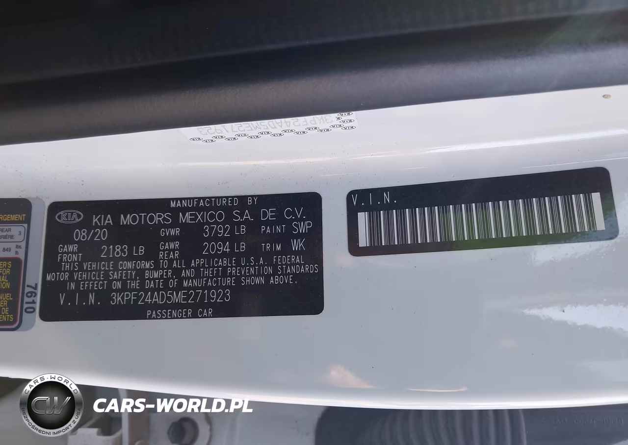 2021 Kia Forte Lxs VIN:3KPF24AD5ME271923 - 9