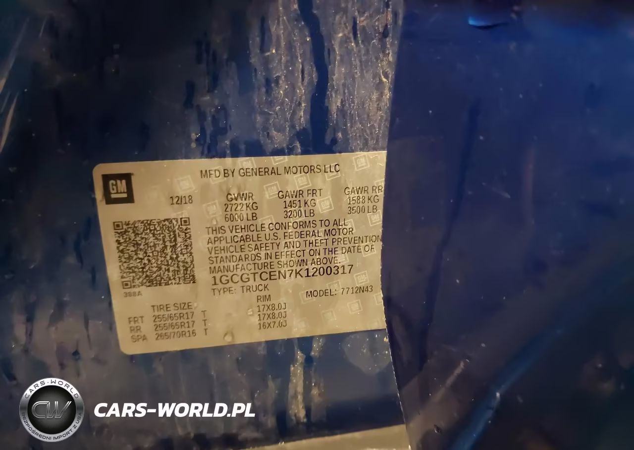2019 Chevrolet Colorado Lt VIN:1GCGTCEN7K1200317 - 9