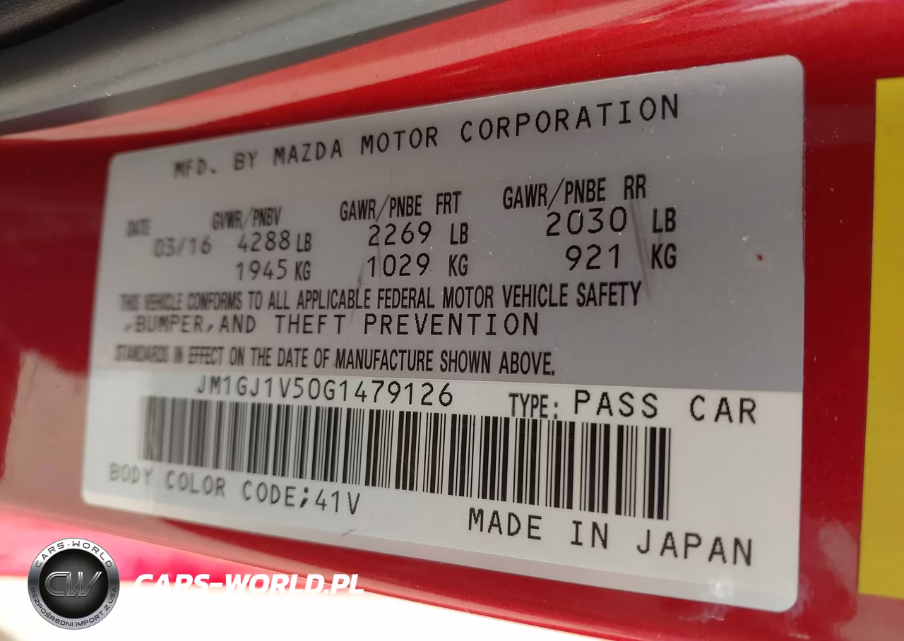 2016 Mazda Mazda6 I Touring VIN:JM1GJ1V50G1479126 - 9