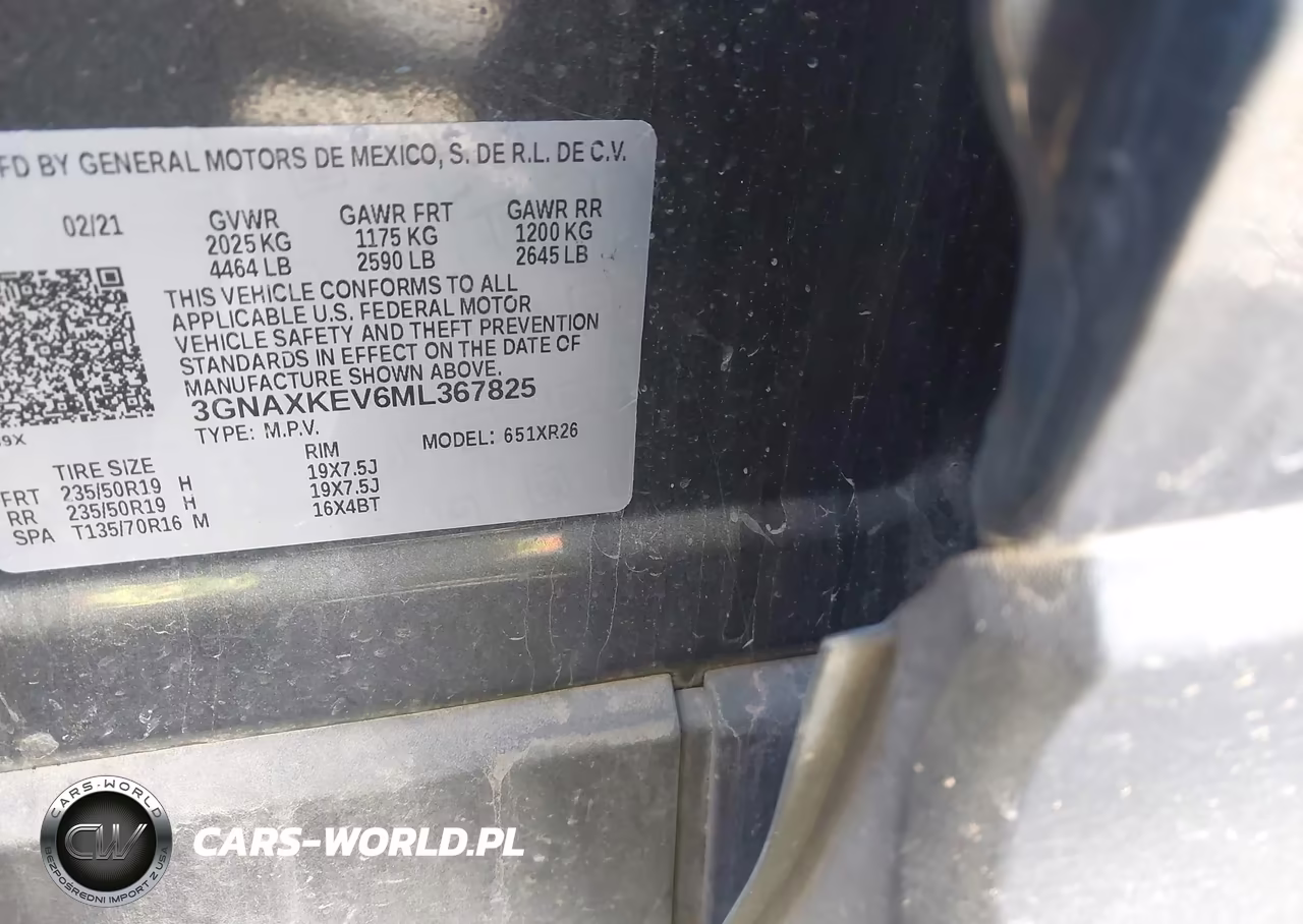 2021 Chevrolet Equinox Fwd Lt VIN:3GNAXKEV6ML367825 - 9