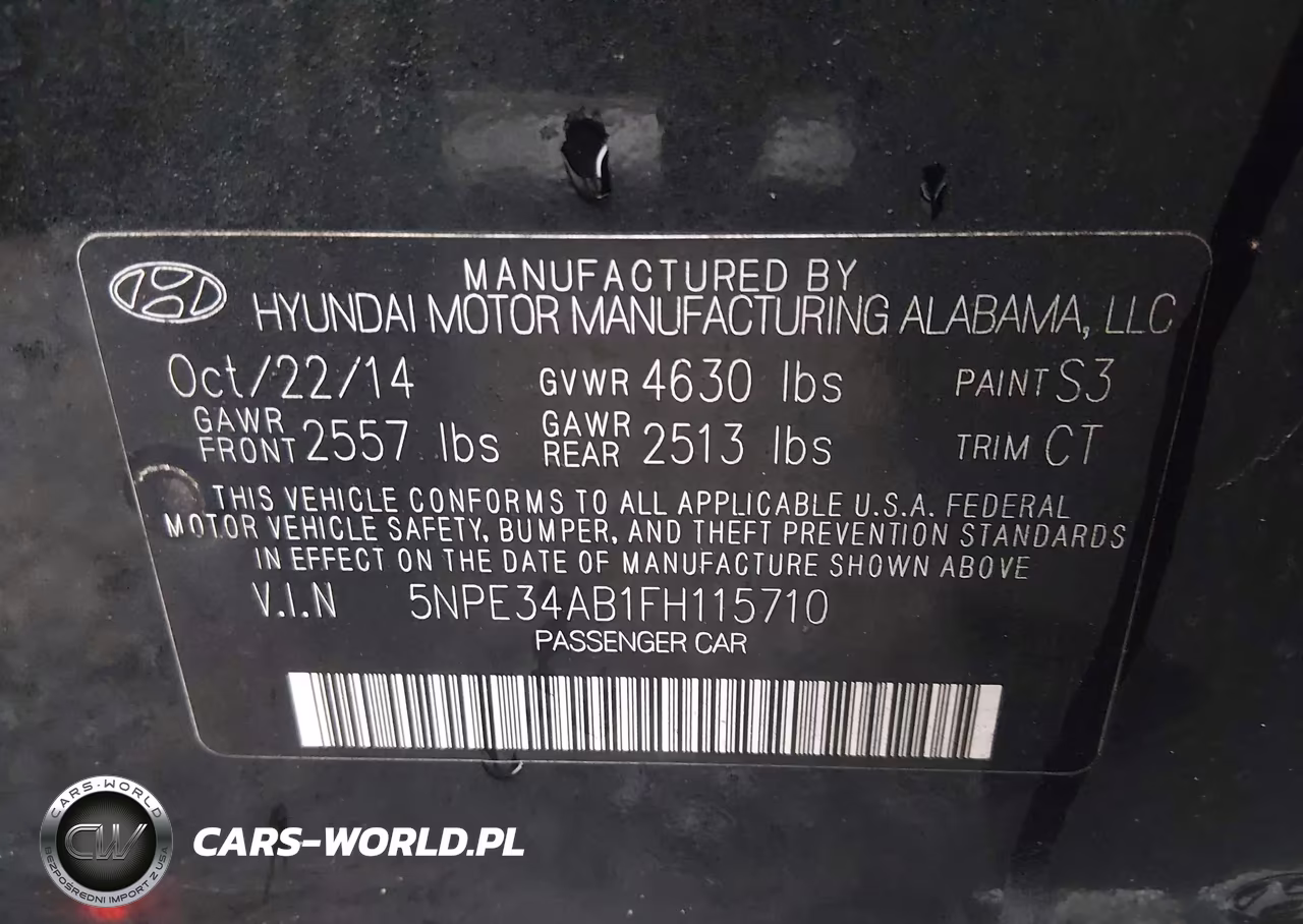 2015 Hyundai Sonata Limited 2.0T VIN:5NPE34AB1FH115710 - 9