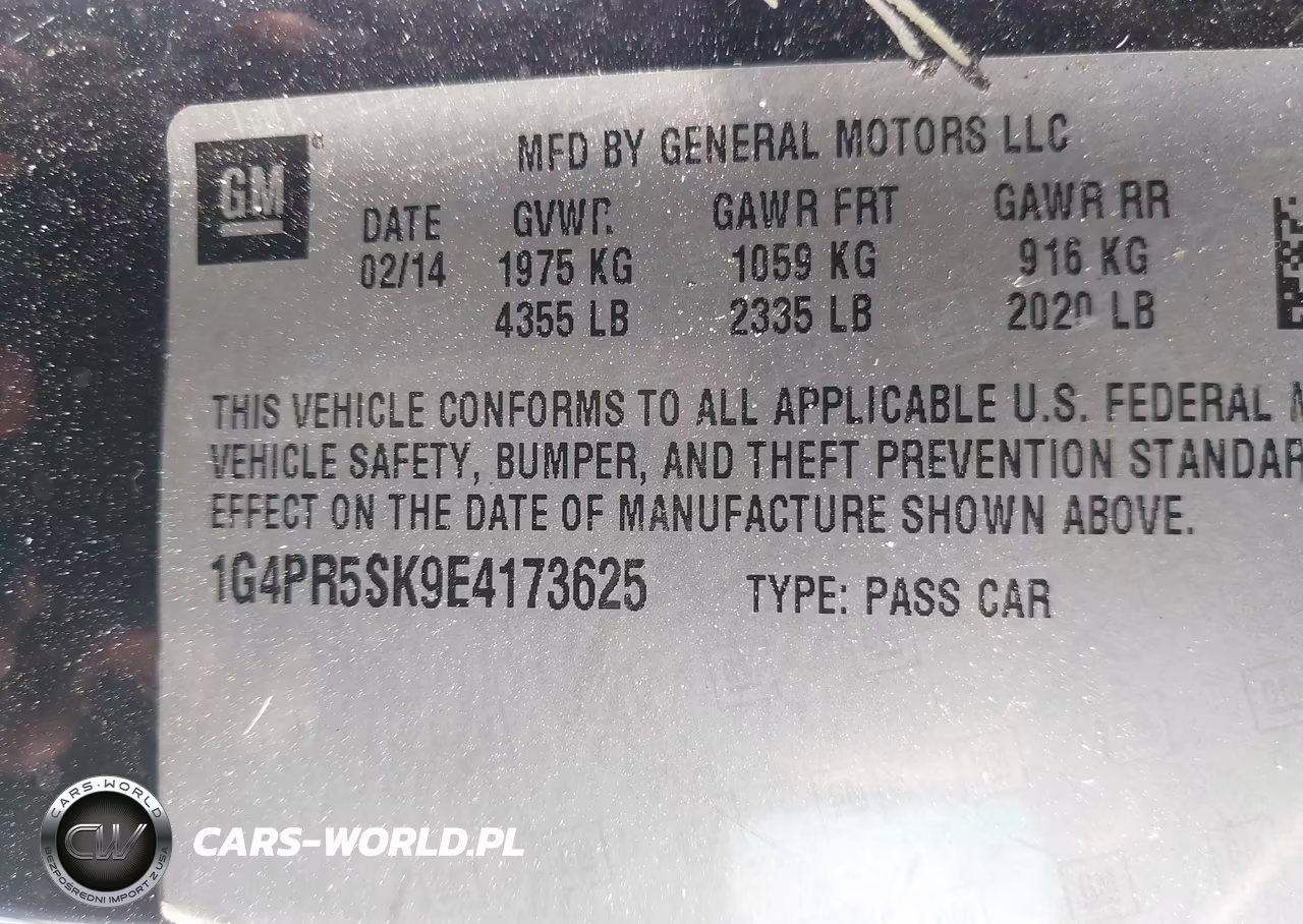 2014 Buick Verano Convenience Group VIN:1G4PR5SK9E4173625 - 9