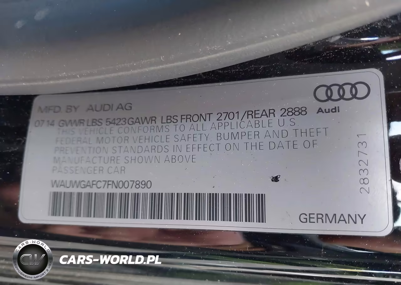 2015 Audi A7 3.0T Premium Plus VIN:WAUWGAFC7FN007890 - 9