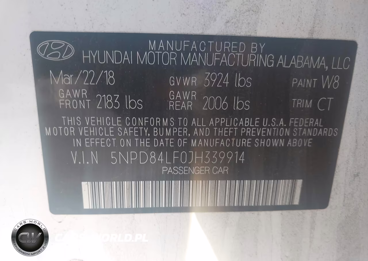 2018 Hyundai Elantra Sel VIN:5NPD84LF0JH339914 - 9