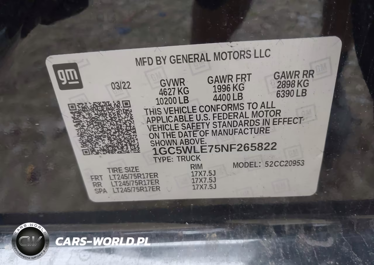 2022 Chevrolet Silverado 2500Hd 2Wd Long Bed Wt VIN:1GC5WLE75NF265822 - 9